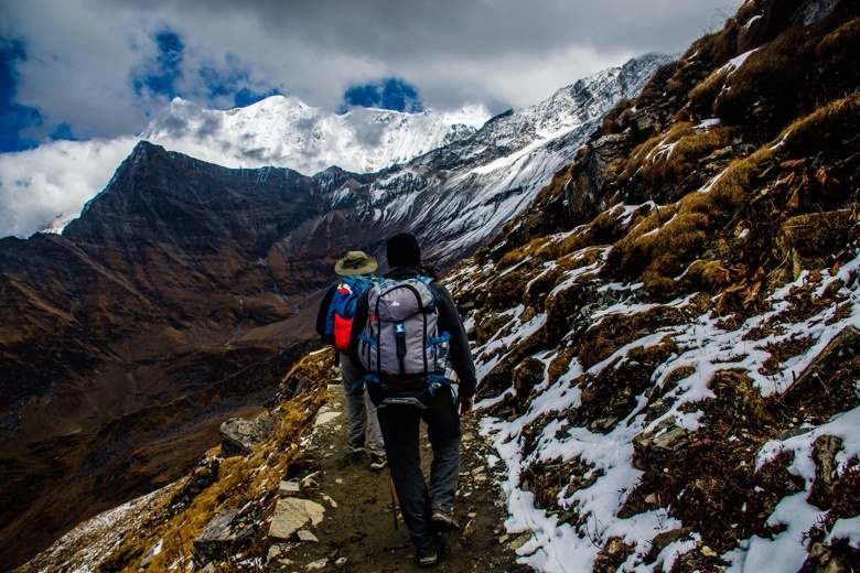 hiking mountains