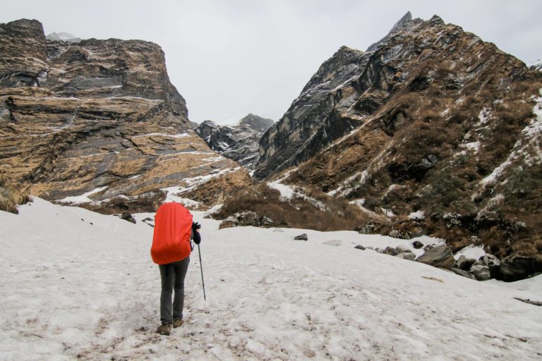 using trekking poles