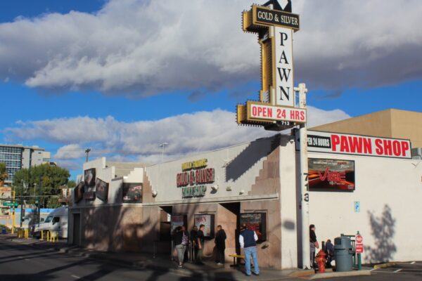 LAS VEGAS NEVADA - February 2019: Gold and Silver Pawn Shop in February 2019 in Las Vegas. The shop, owned by TV celebrity Rick Harrison, is the site of the reality TV show "Pawn Stars."