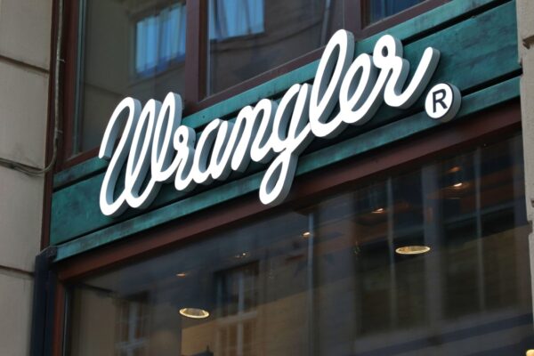 Wrangler sign on a store