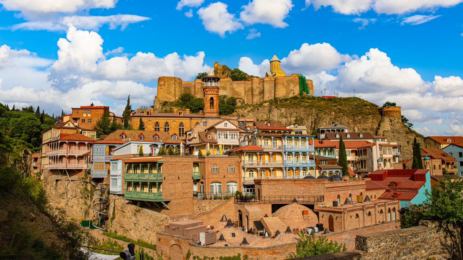 Historical streets of Tbilisi, the capital of Georgia