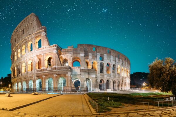 Coliseum at night