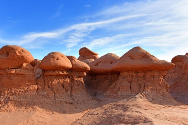 Goblin Valley Utah State Parks. Goblin Valley State Park is inhabited by strange and unique rock sculptures, carved by wind and water, that suggest mischievous goblins and phantasmagoric creatures