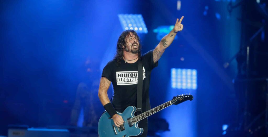 Rio de Janeiro, Brazil september 28th, 2019- Rock in Rio Foo Fighters Dave Grohl at the Rock in Rio festival