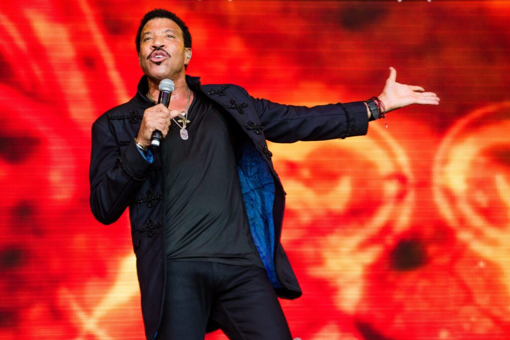 Glastonbury, Somerset, UK - June 28, 2015 - Lionel Richie playing Glastonbury Festival's Pyramid Stage