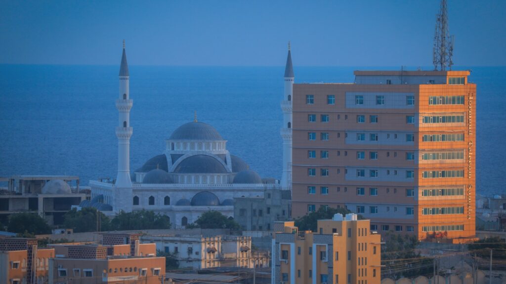 View of Mogadishu the capital city of Somalia - Indian Ocean 01 July 2020