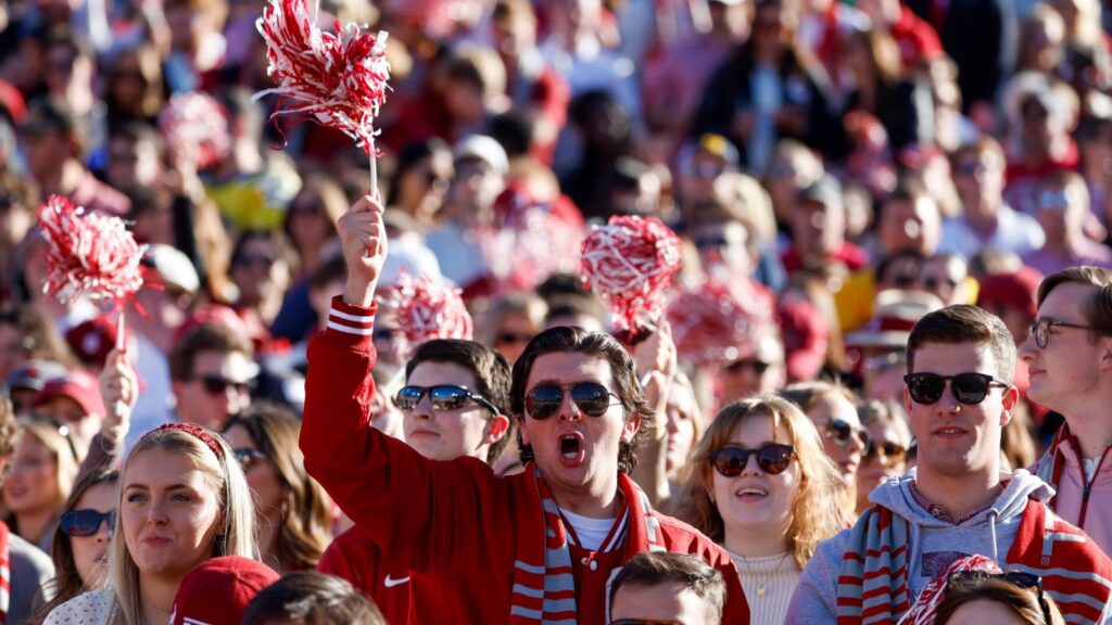 Stock Photo ID: 2407546547

Football fans are seen during the 2024 Rose Bowl game Monday, Jan. 1, 2024, in Pasadena, Calif.