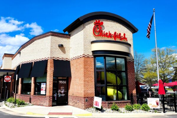 Chick-fil-A Restaurant in Manassas, VA, USA, April 10, 2024