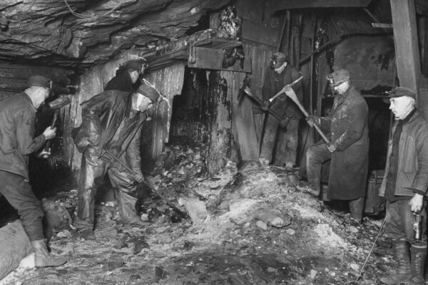 Coal miners preparing to returned to work after the great strike, Scranton, PA 2/14/26.