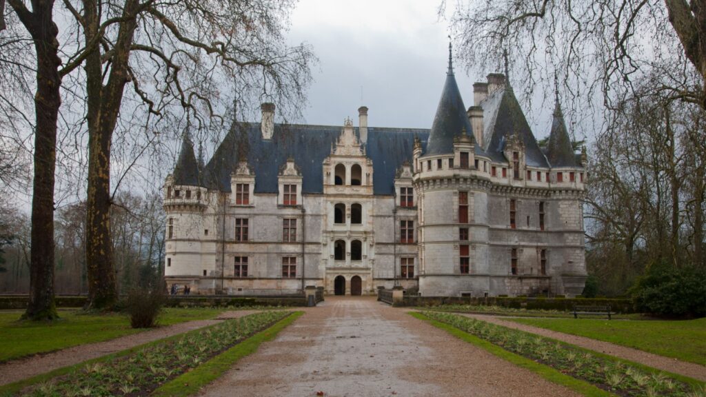 The Renaissance castle of Azay-le-rideau, France.