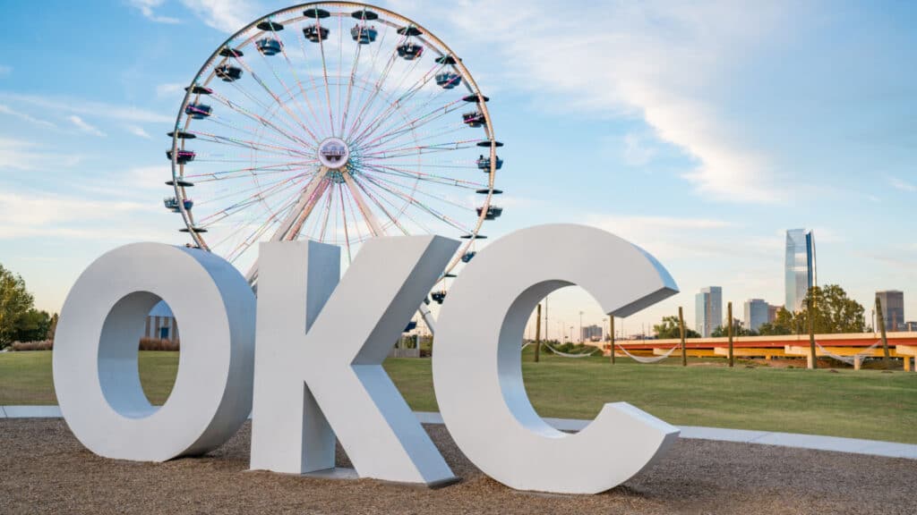 Oklahoma city sign